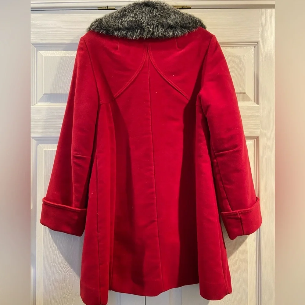 Vintage Betty Rose Montoro Suede by Earl Glo - 1970s Red Coat - READ Sz M